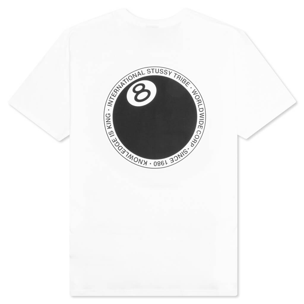 8 Ball Dot Tee - White