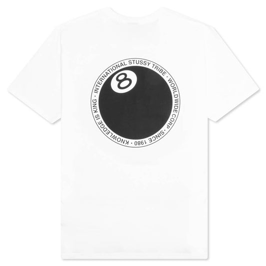 8 Ball Dot Tee - White