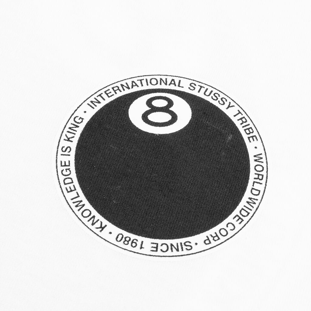 8 Ball Dot Tee - White