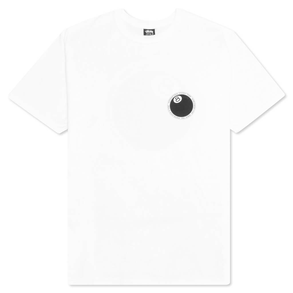 8 Ball Dot Tee - White