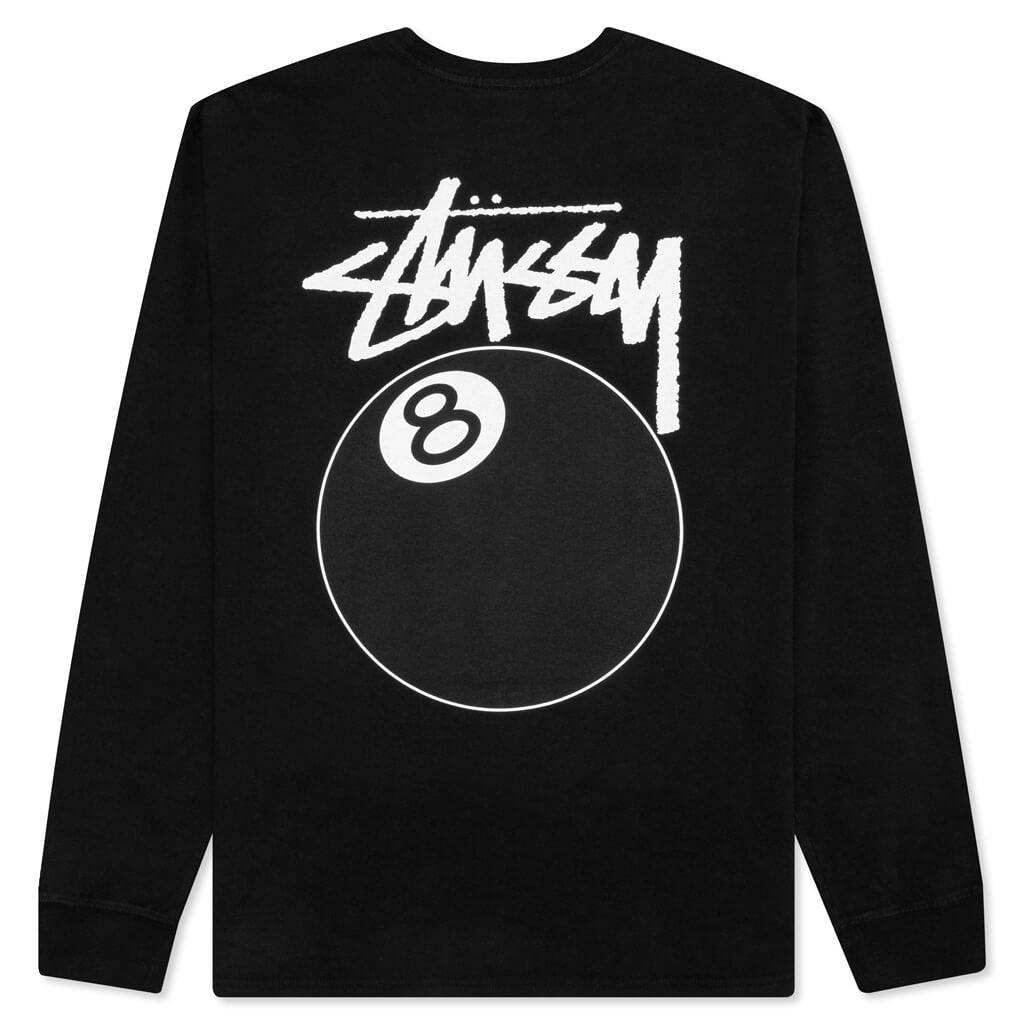 8 Ball Pigment Dyed L/S Tee - Black