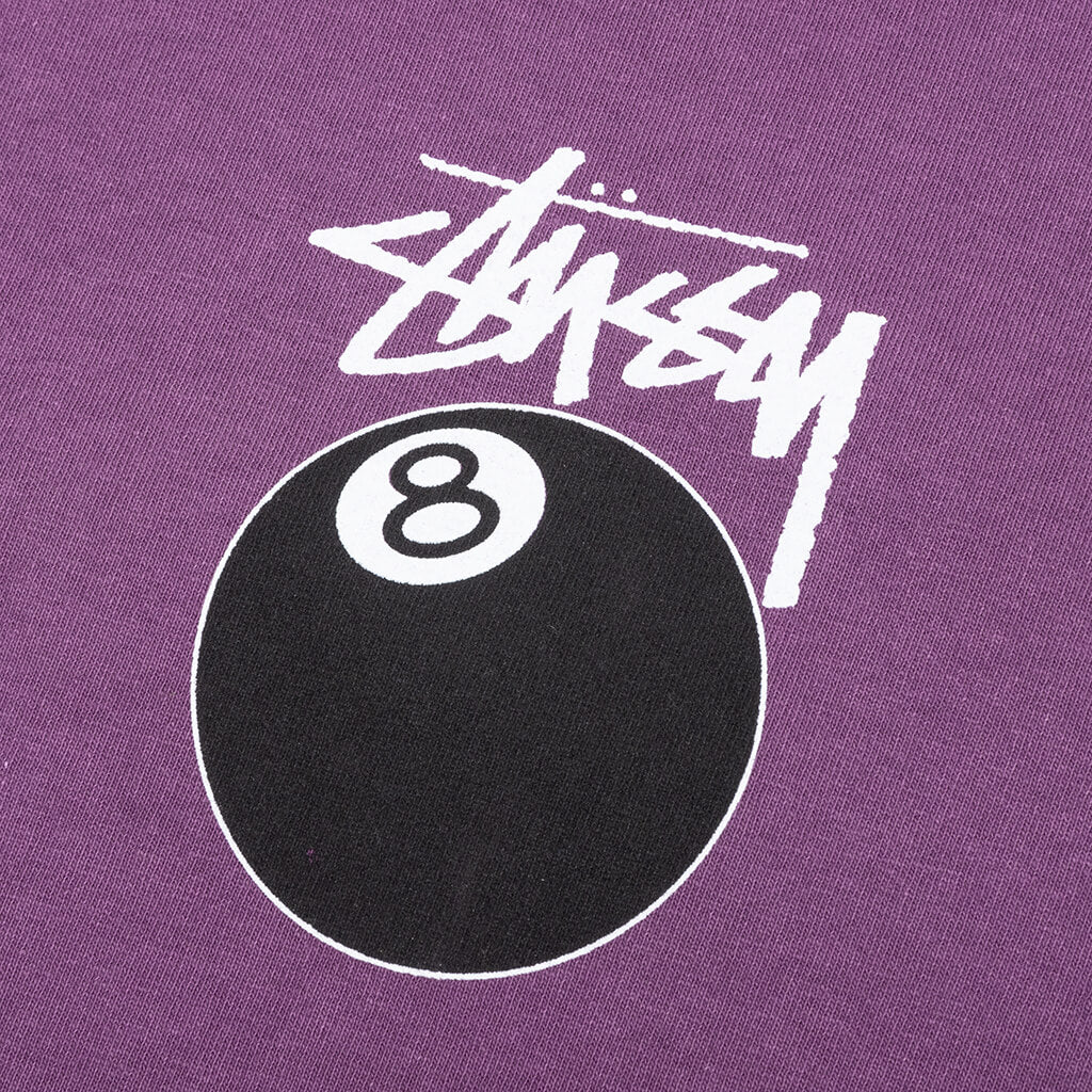8 Ball Pigment Dyed L/S Tee - Purple