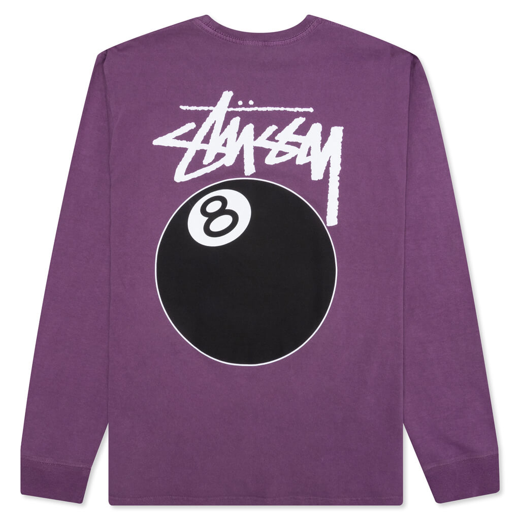8 Ball Pigment Dyed L/S Tee - Purple