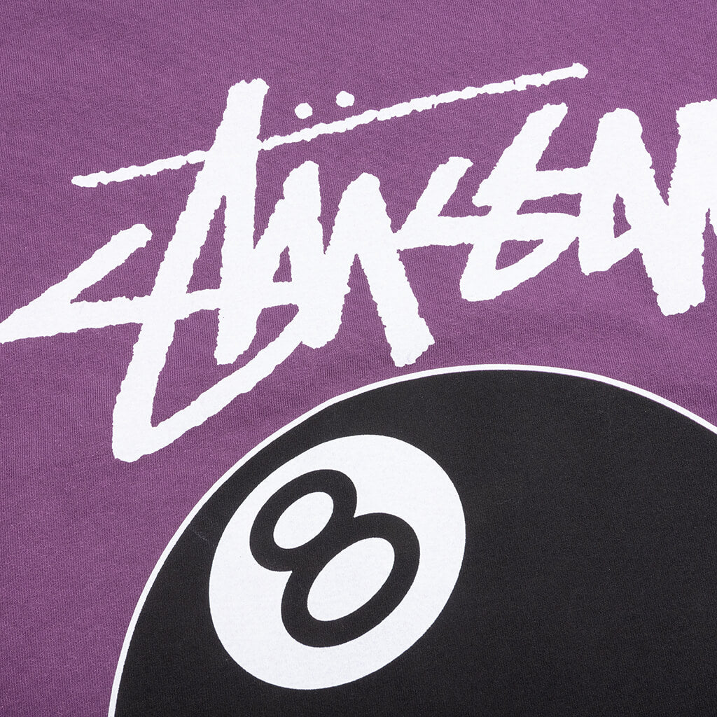 8 Ball Pigment Dyed L/S Tee - Purple