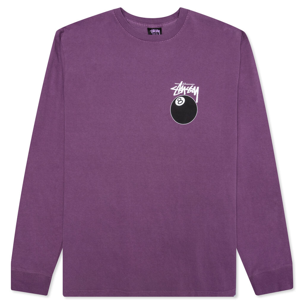 8 Ball Pigment Dyed L/S Tee - Purple