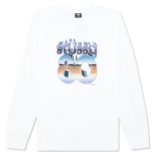 80 Chrome L/S Tee - White