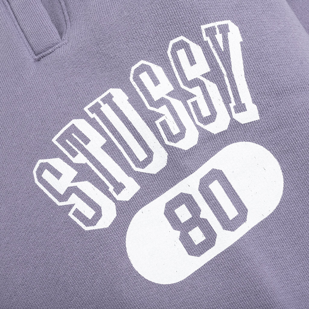 Stussy 80 Fleece Pant - Ash Purple