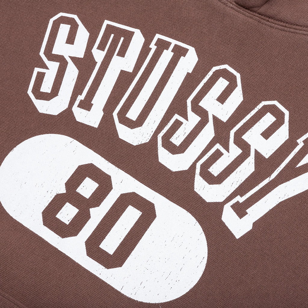 Stussy 80 Relaxed Hood - Brown