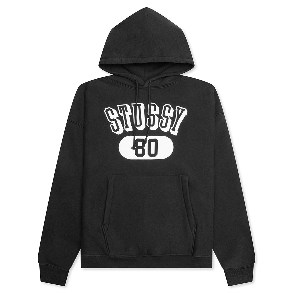 Stussy 80 Relaxed Hood - Washed Black