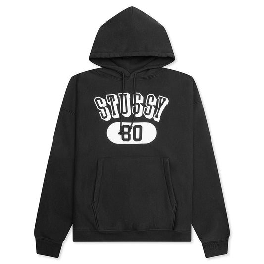 Stussy 80 Relaxed Hood - Washed Black