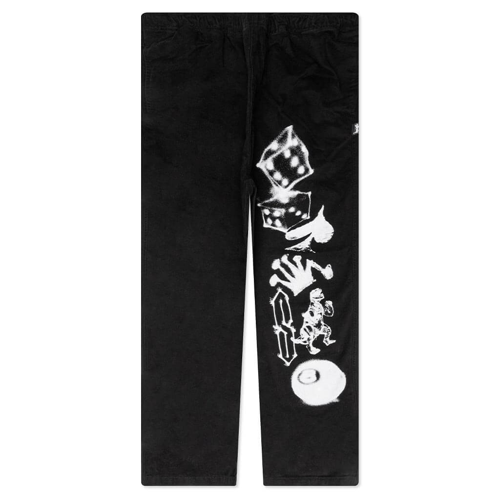 Airbrush Icon Beach Pant - Black