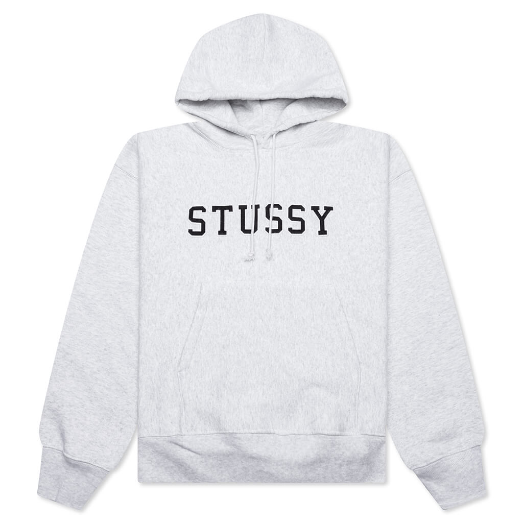 Felt Applique Hoodie - Ash Heather
