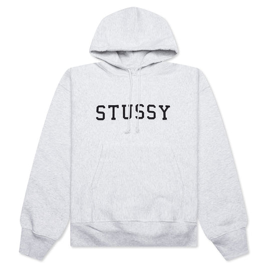 Felt Applique Hoodie - Ash Heather