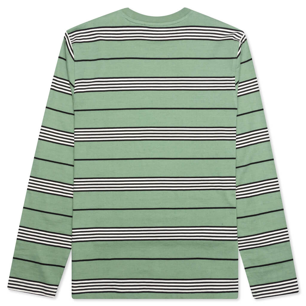Asher Stripe L/S Crew - Green