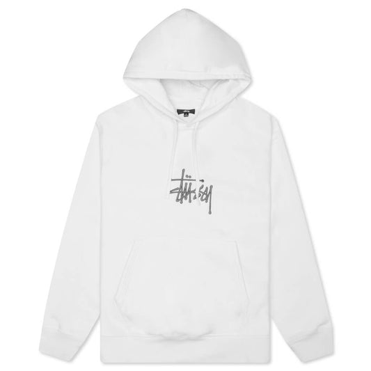 Basic Applique Hoodie - White