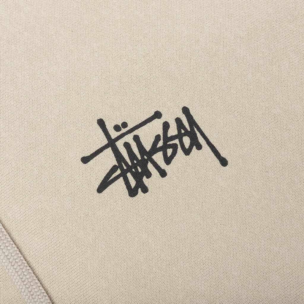 Basic Stussy Hoodie - Khaki