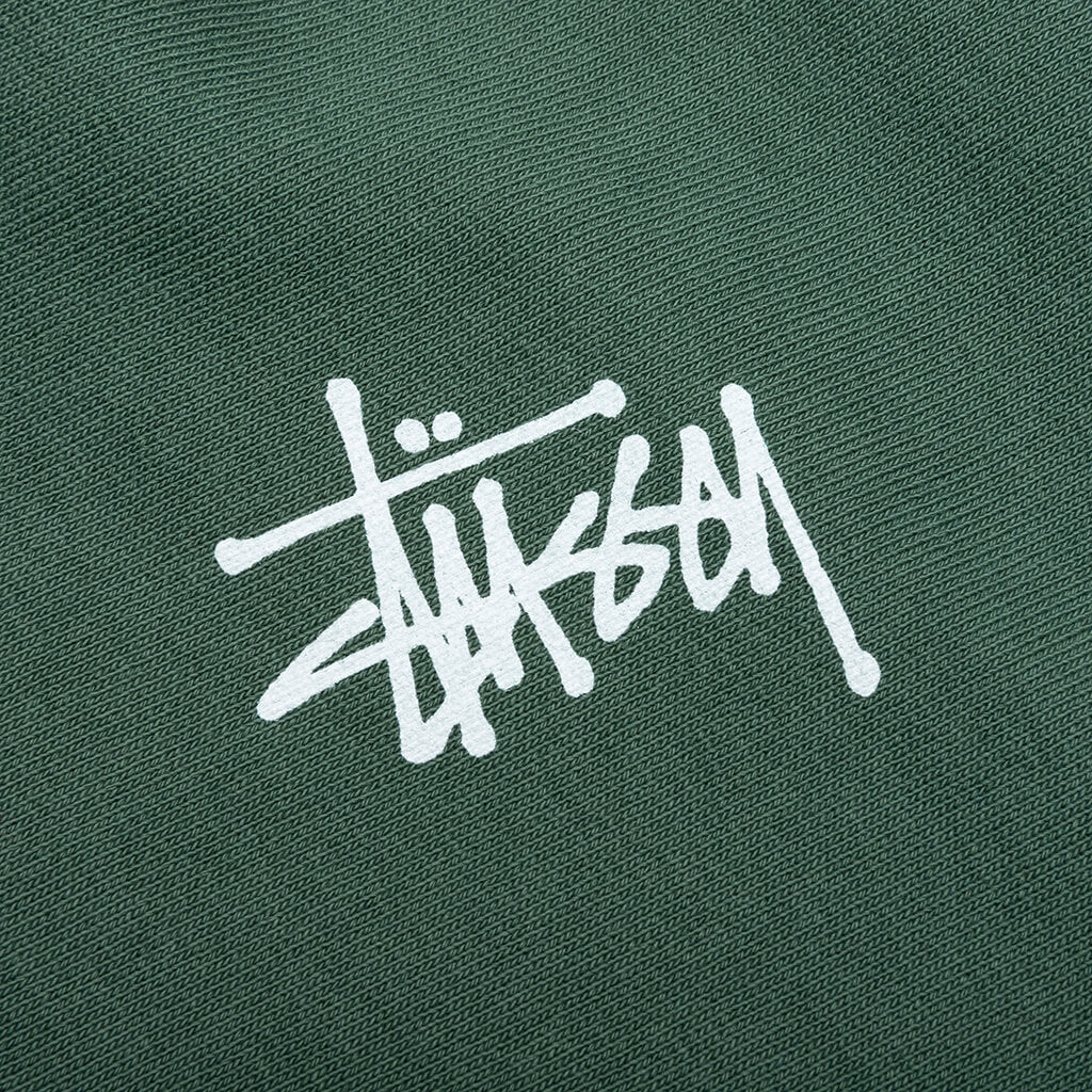 Basic Stussy Pigment Dyed Crew - Forest
