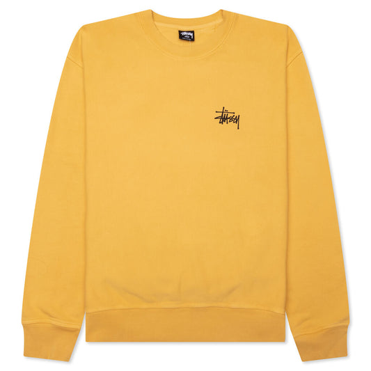Basic Stussy Pigment Dyed Crew - Honey