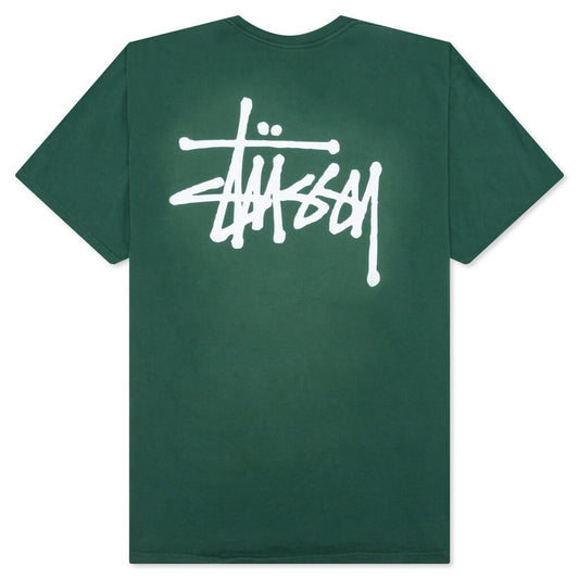 Basic Stussy Pigment Dyed Tee - Forest