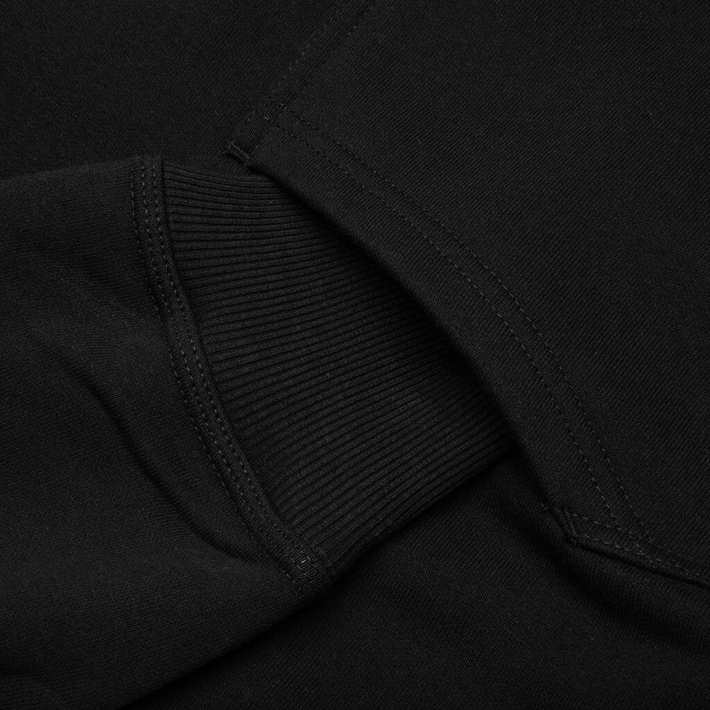 Basic Stussy Zip Hoodie - Black
