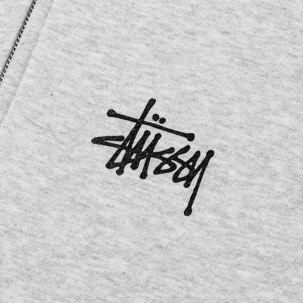 Basic Zip Hoodie - Ash Heather