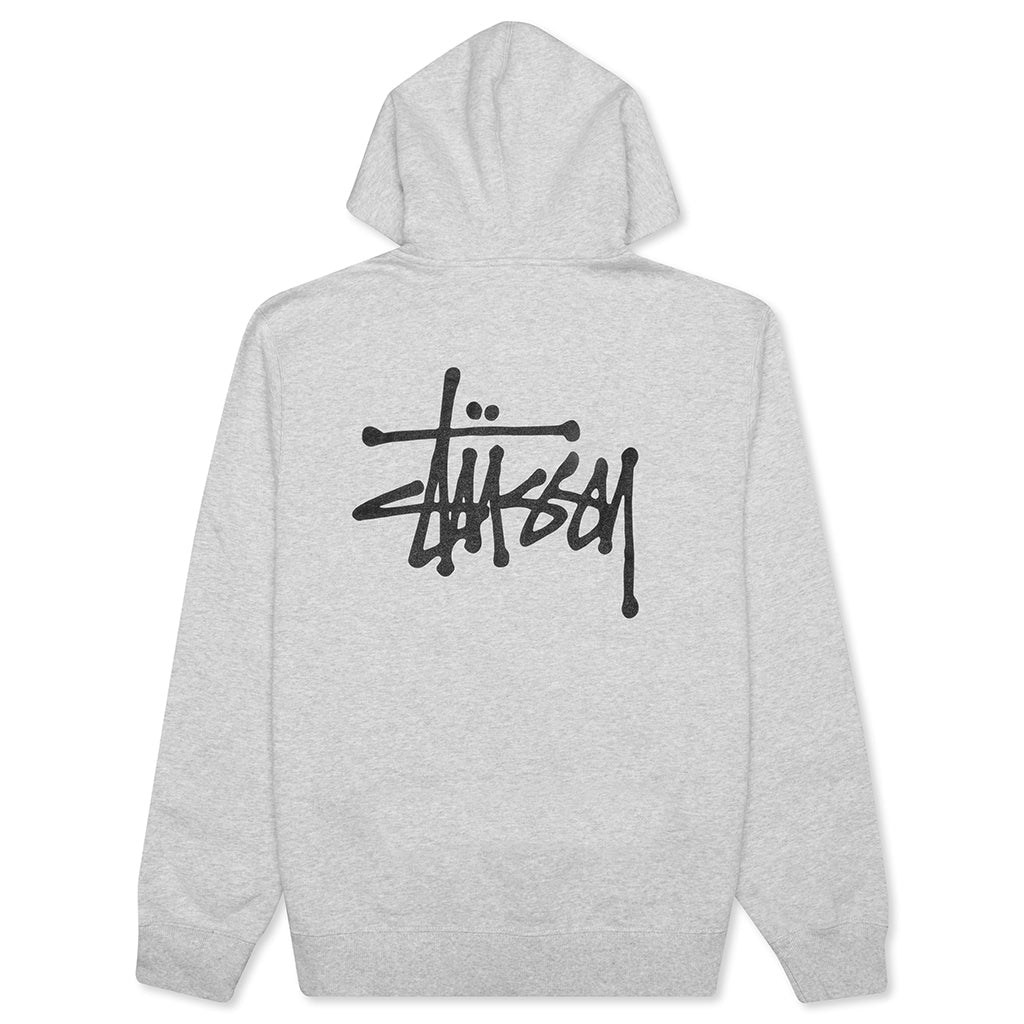 Basic Zip Hoodie - Ash Heather