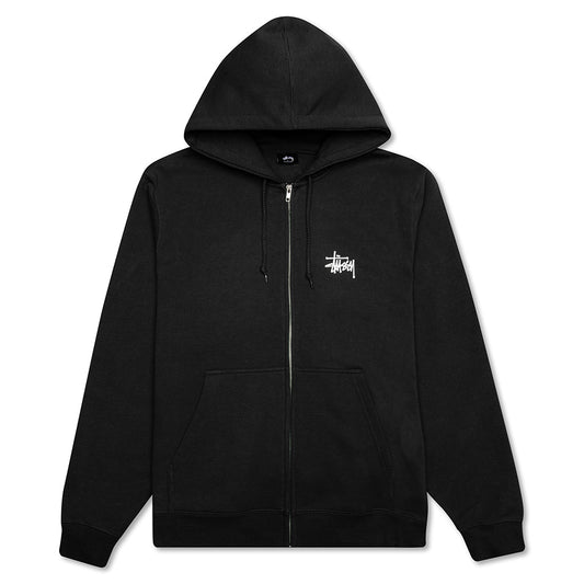 Basic Zip Hoodie - Black