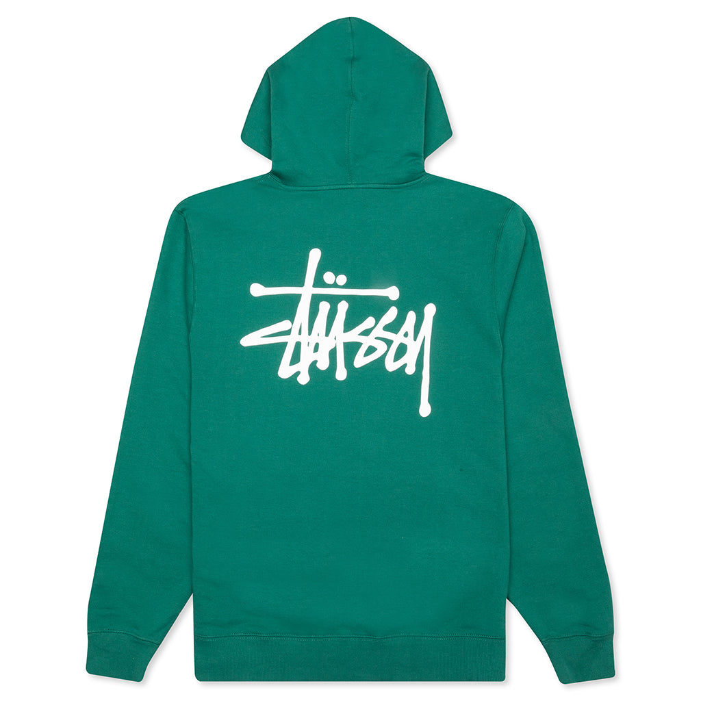 Basic Zip Hoodie - Dark Green