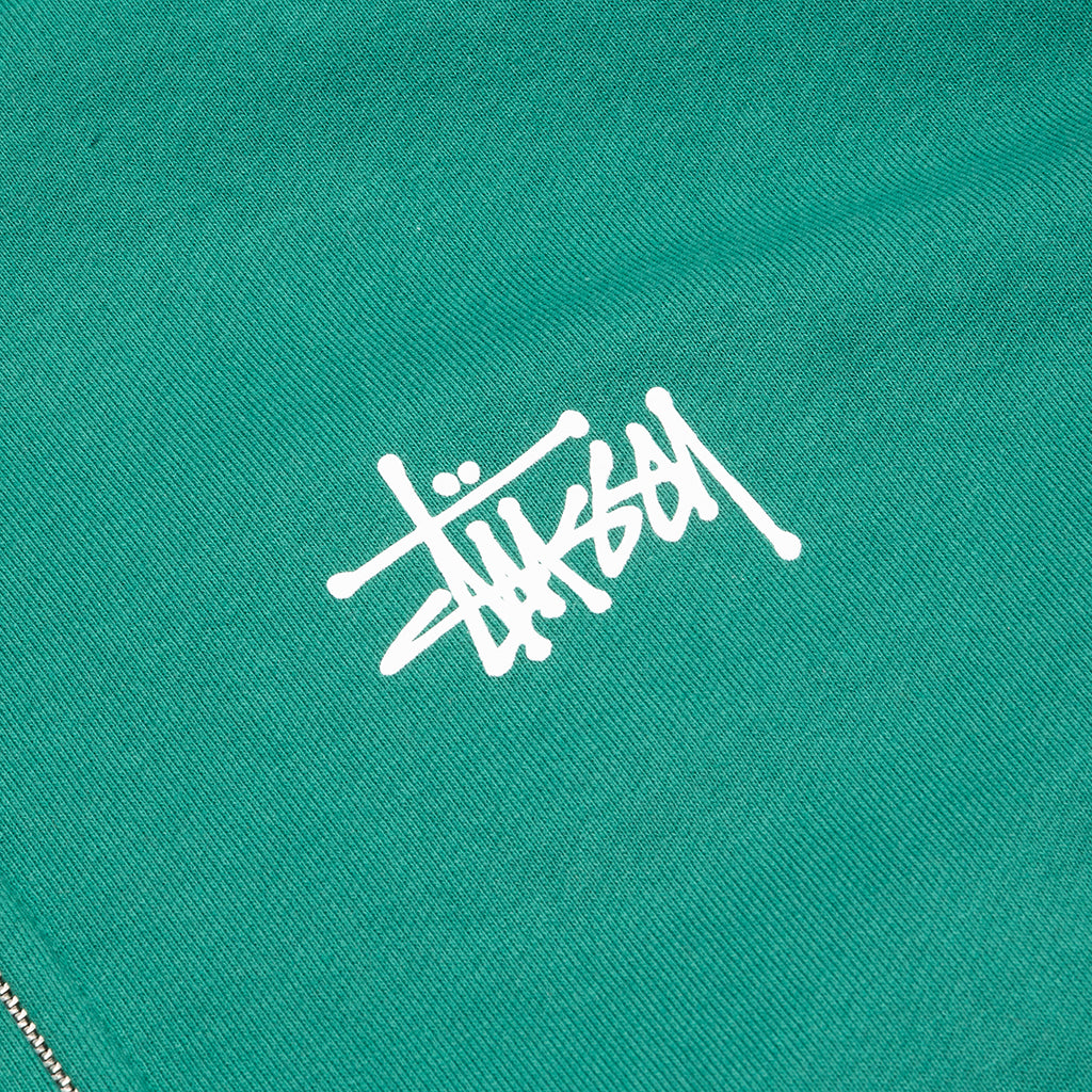 Basic Zip Hoodie - Dark Green