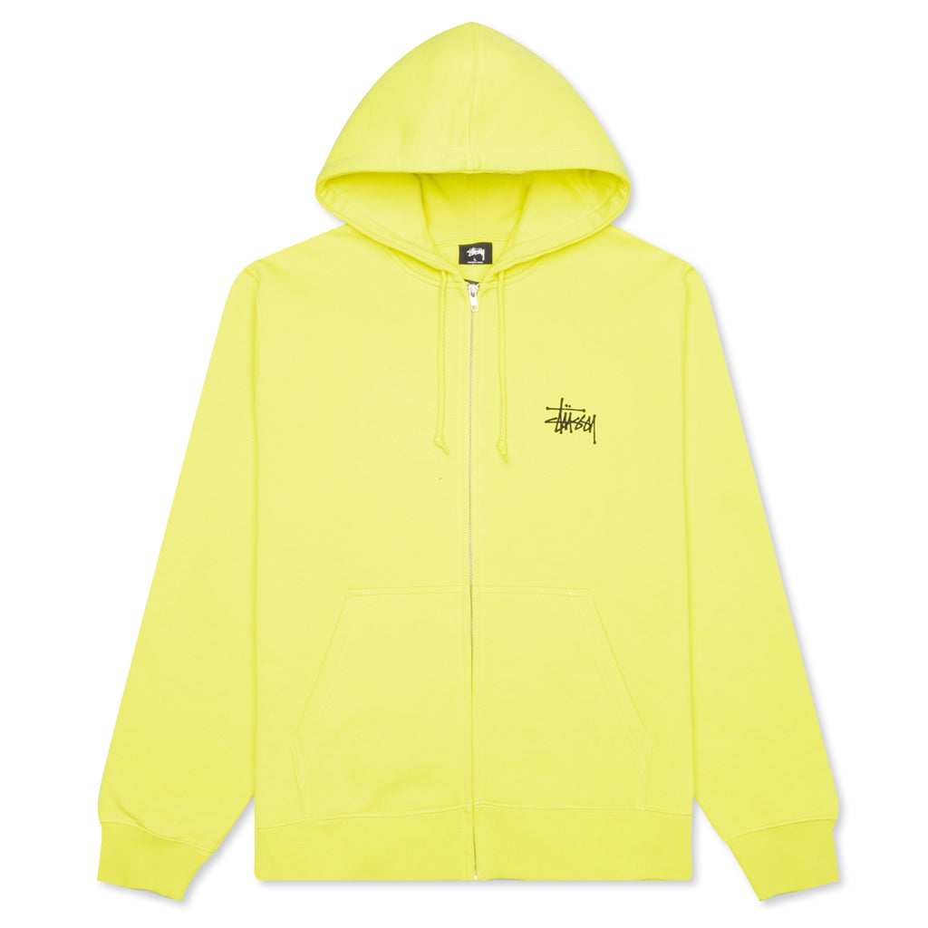 Basic Zip Hoodie - Lemon