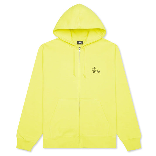 Basic Zip Hoodie - Lemon