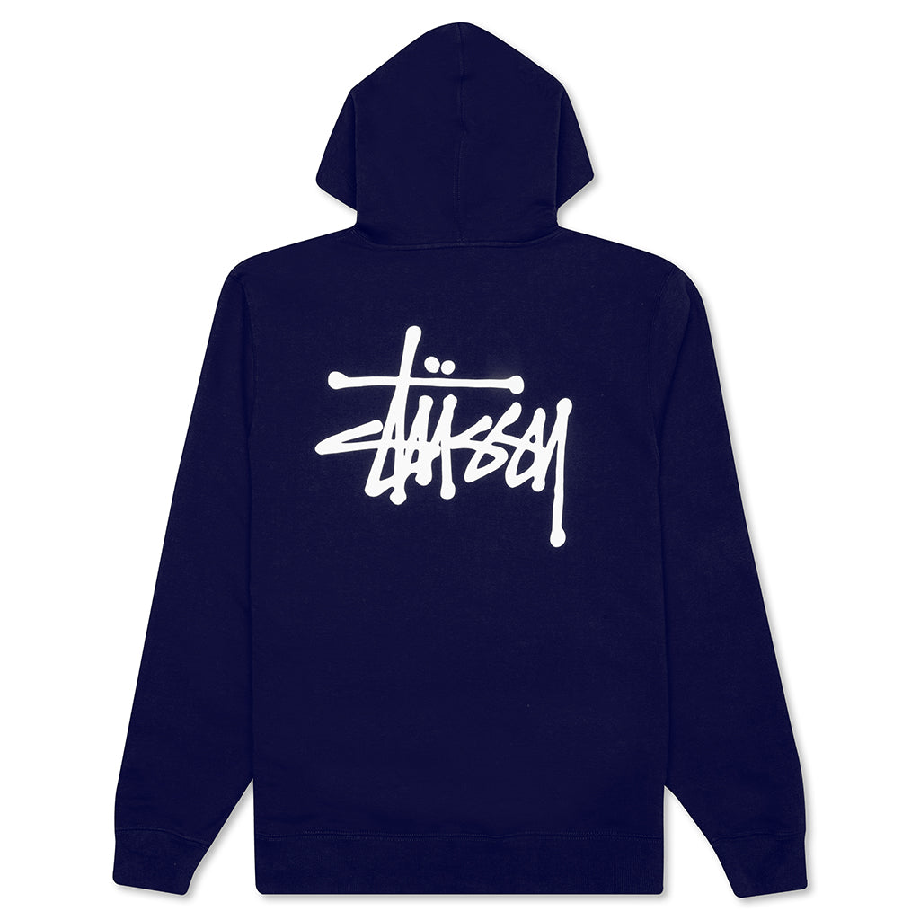 Basic Zip Hoodie - Navy