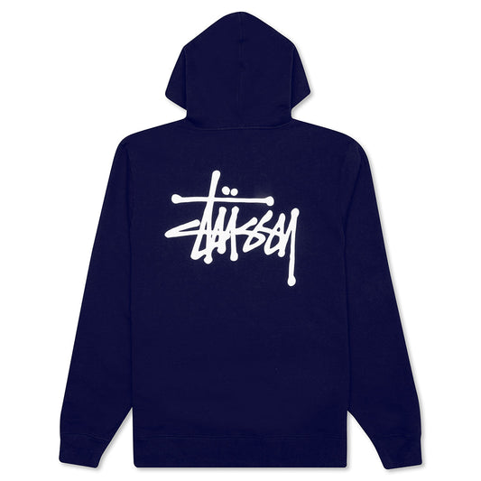 Basic Zip Hoodie - Navy