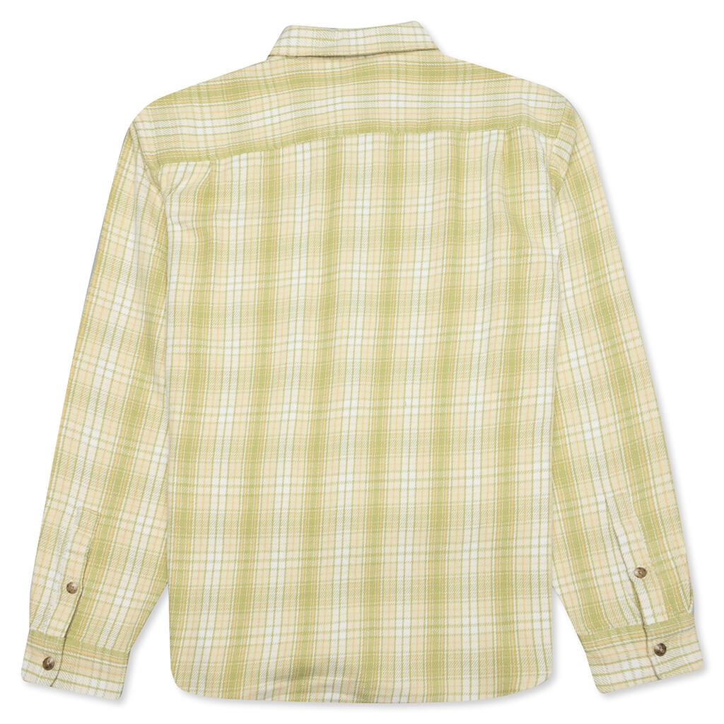 Beach Plaid Shirt - Lime