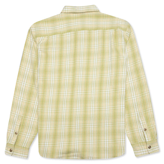 Beach Plaid Shirt - Lime