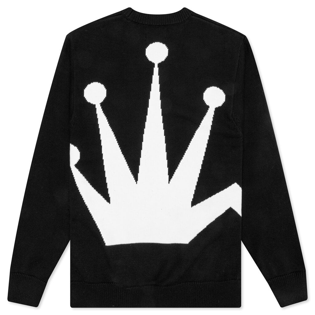 Bent Crown Sweater - Black