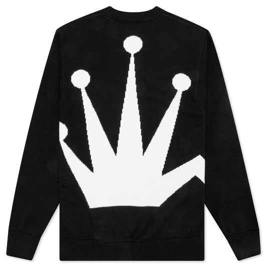 Bent Crown Sweater - Black