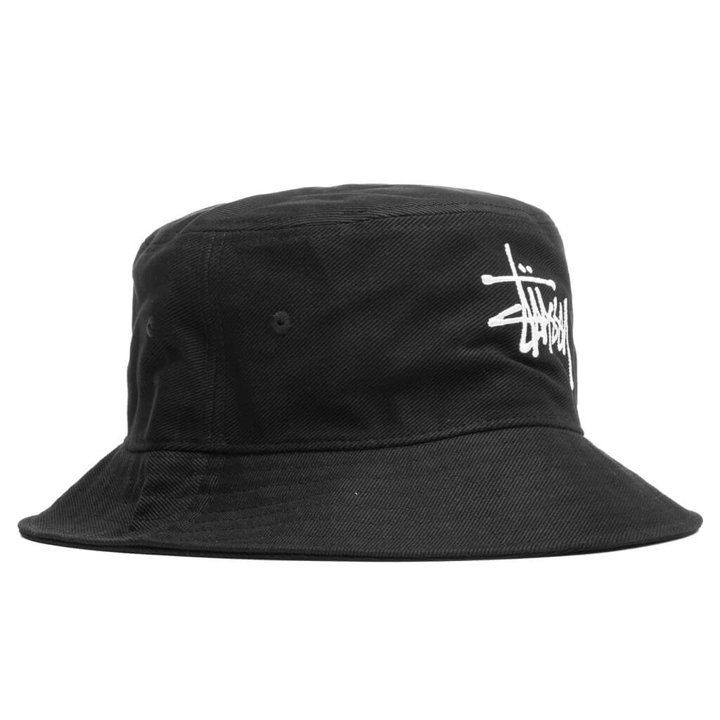 Big Logo Twill Bucket Hat - Black