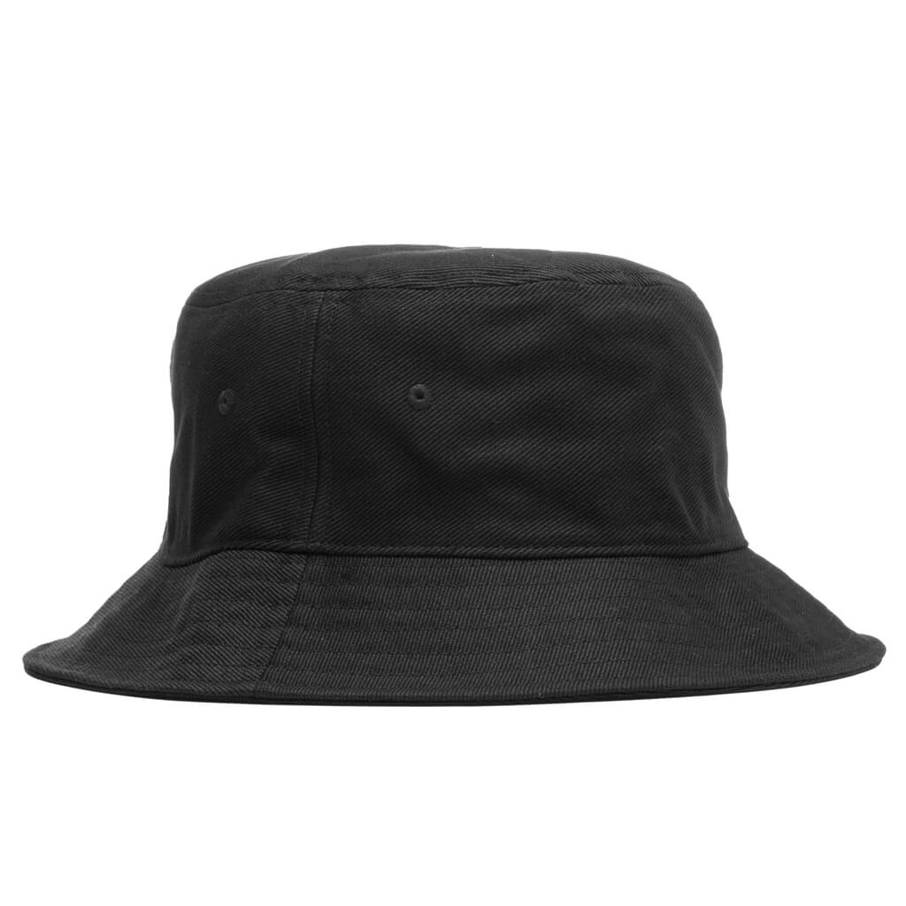 Big Logo Twill Bucket Hat - Black