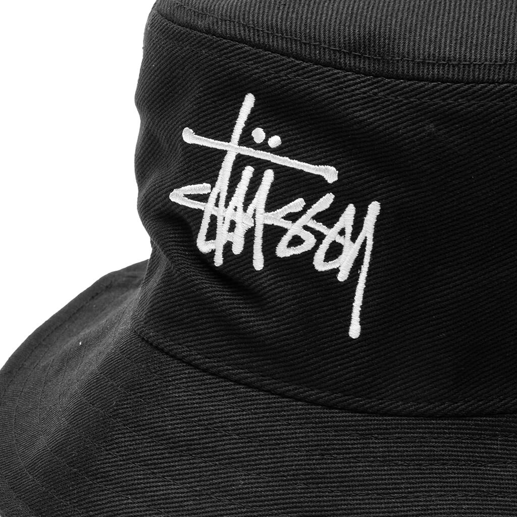 Big Logo Twill Bucket Hat - Black