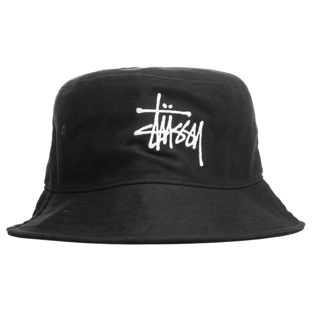 Big Logo Twill Bucket Hat - Black