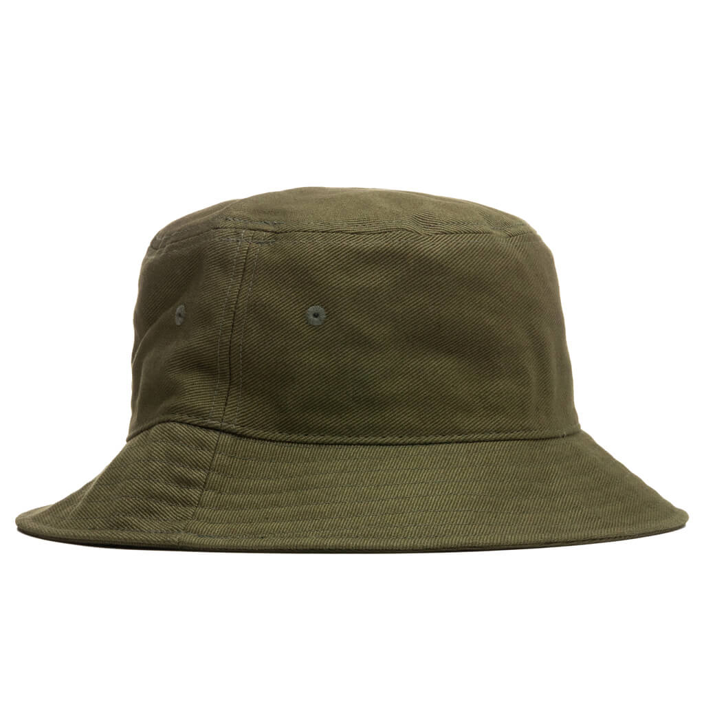 Big Logo Twill Bucket Hat - Olive