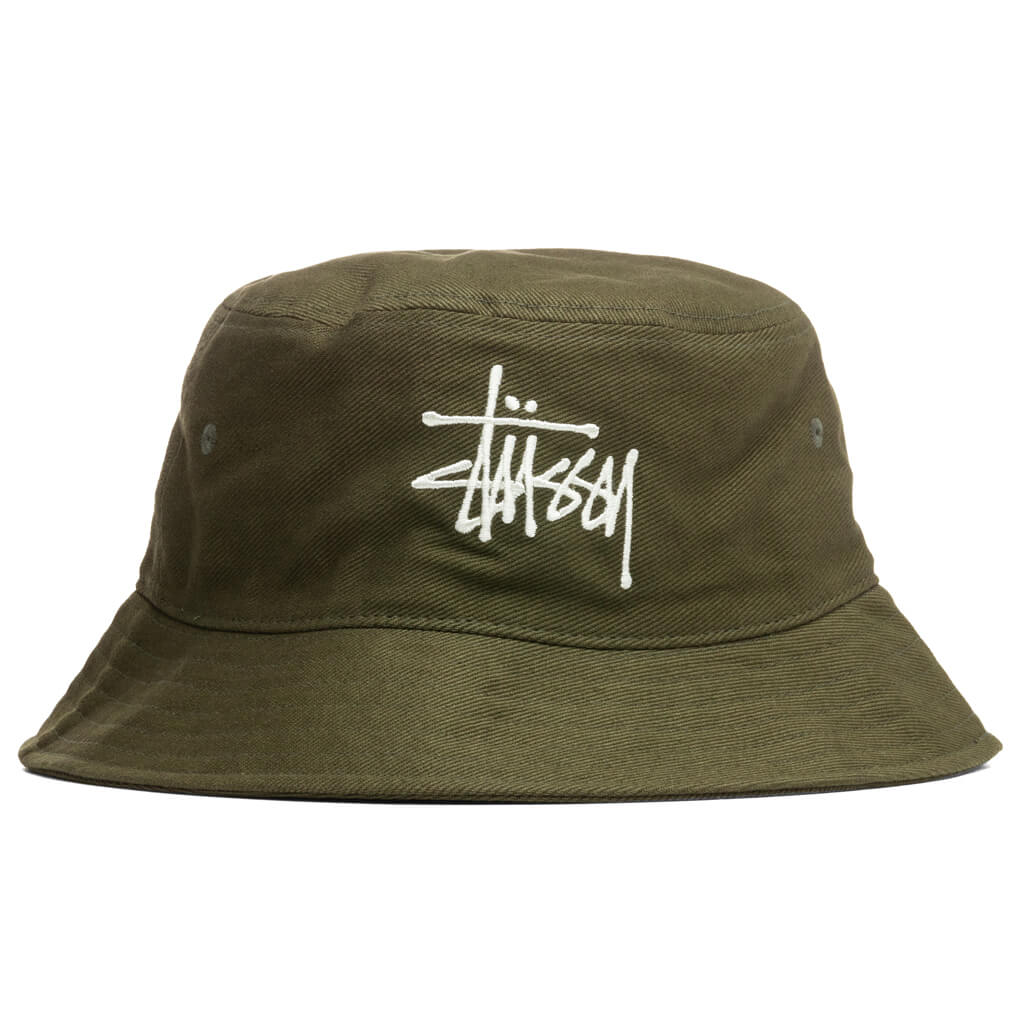 Big Logo Twill Bucket Hat - Olive