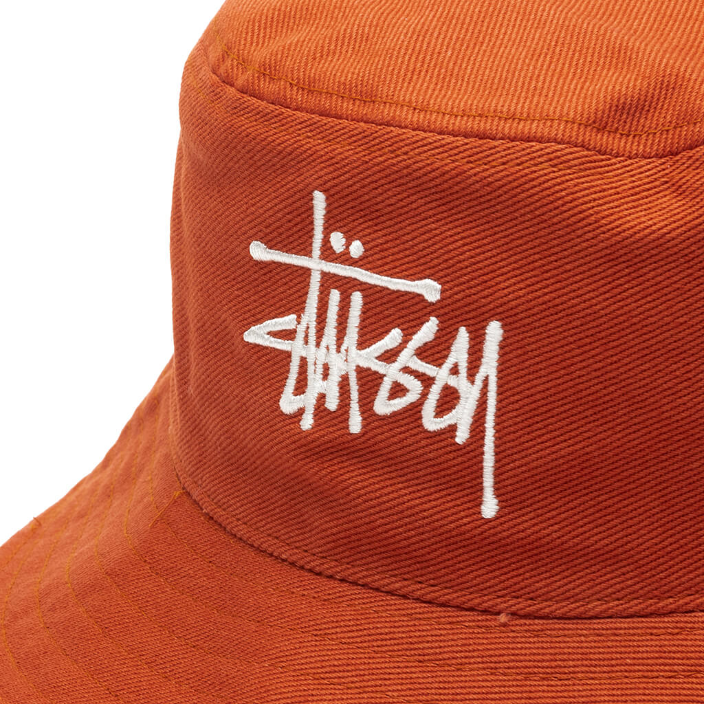 Big Logo Twill Bucket Hat - Orange