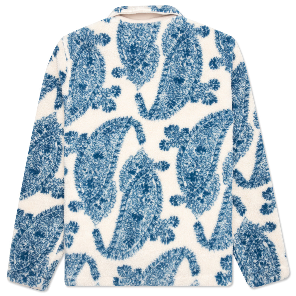 Big Paisley Full Zip Sherpa - Natural