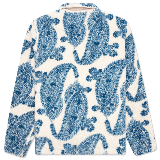Big Paisley Full Zip Sherpa - Natural
