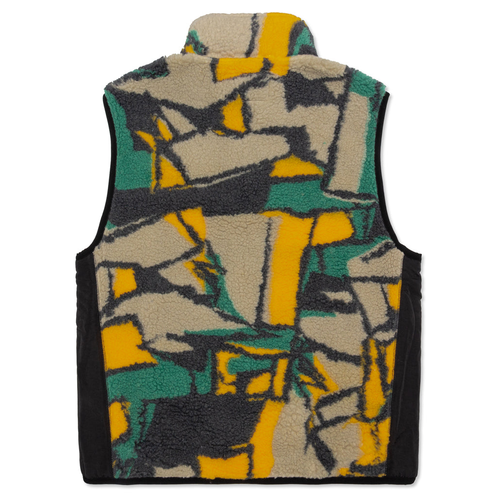 Block Sherpa Vest - Multi