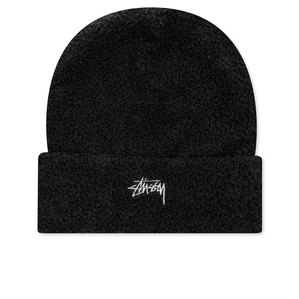 Boucle Fleece Beanie - Black