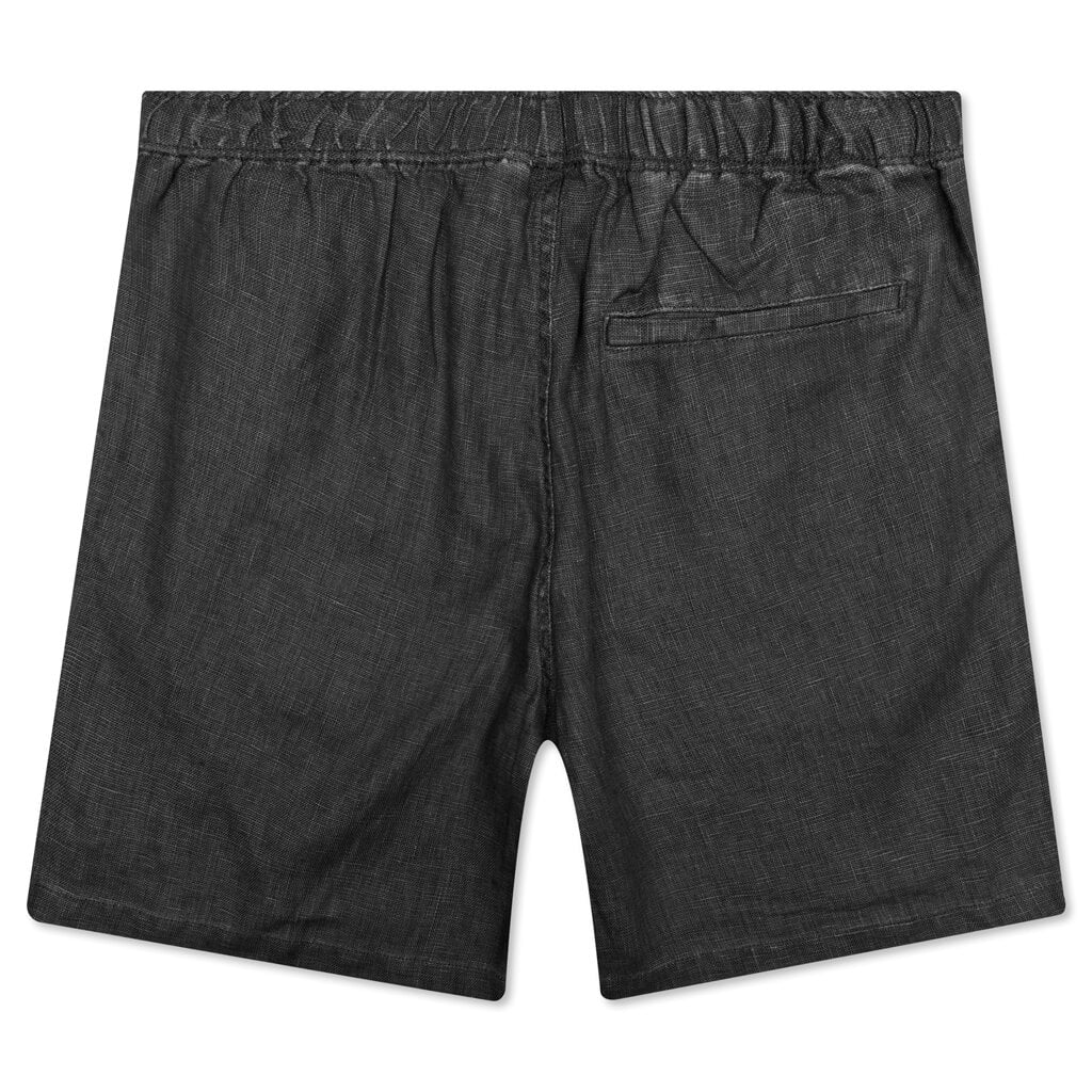 Boxy Linen Short - Black