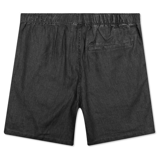 Boxy Linen Short - Black